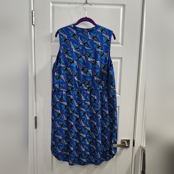 Apt. 9 Women's Blue Floral One Piece Dress - Picture 2 of 4